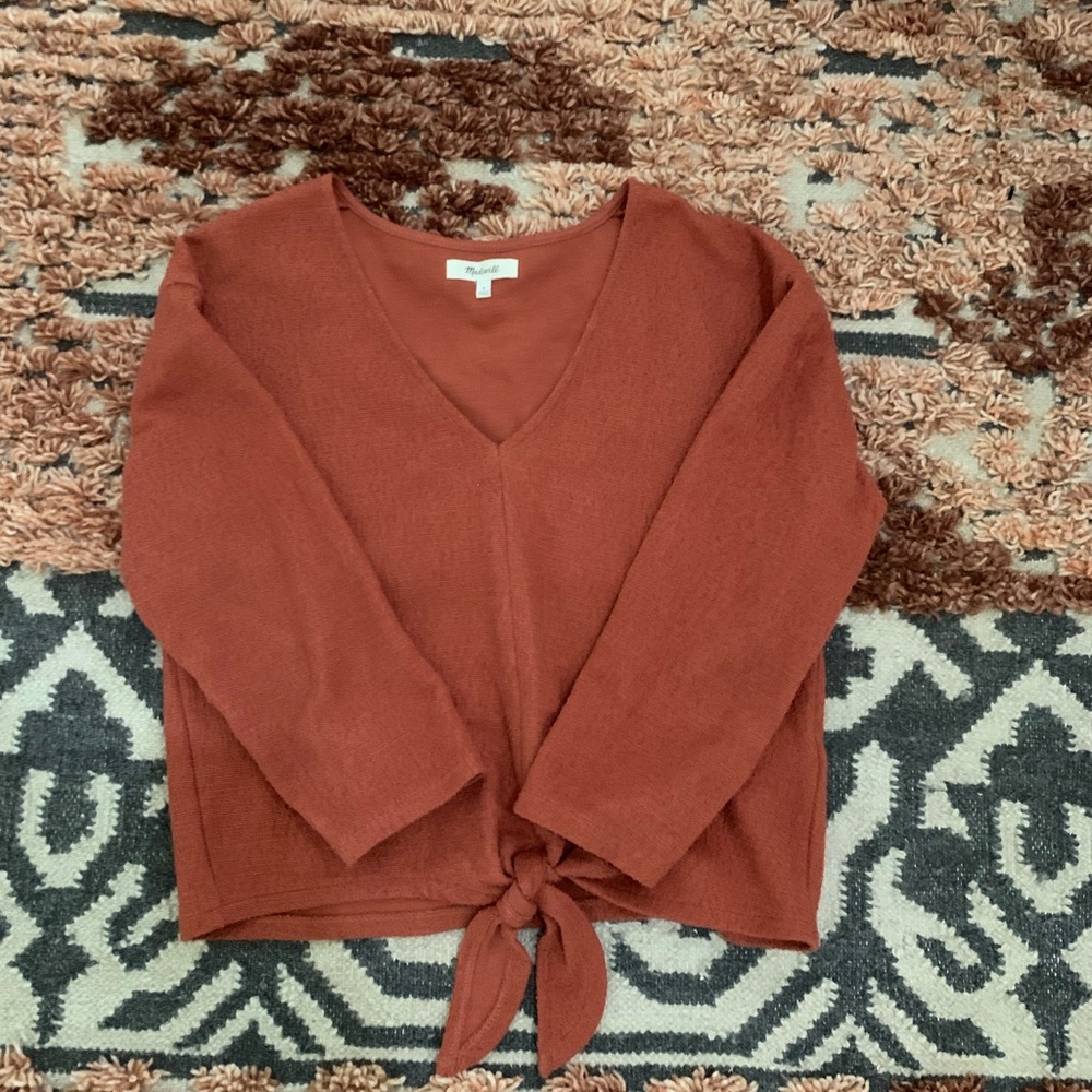 Size small rust colored Madewell top